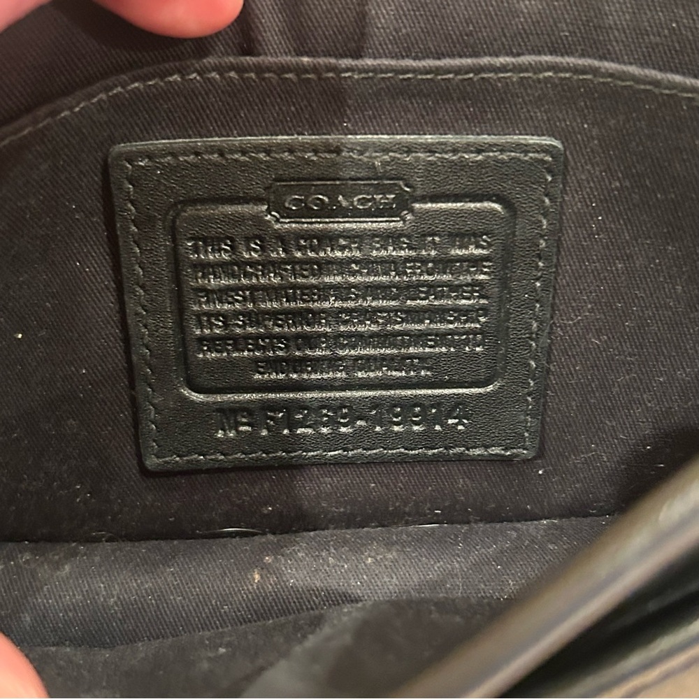 Coach Black Leather Crossbody Bag - Picture 5 of 9
